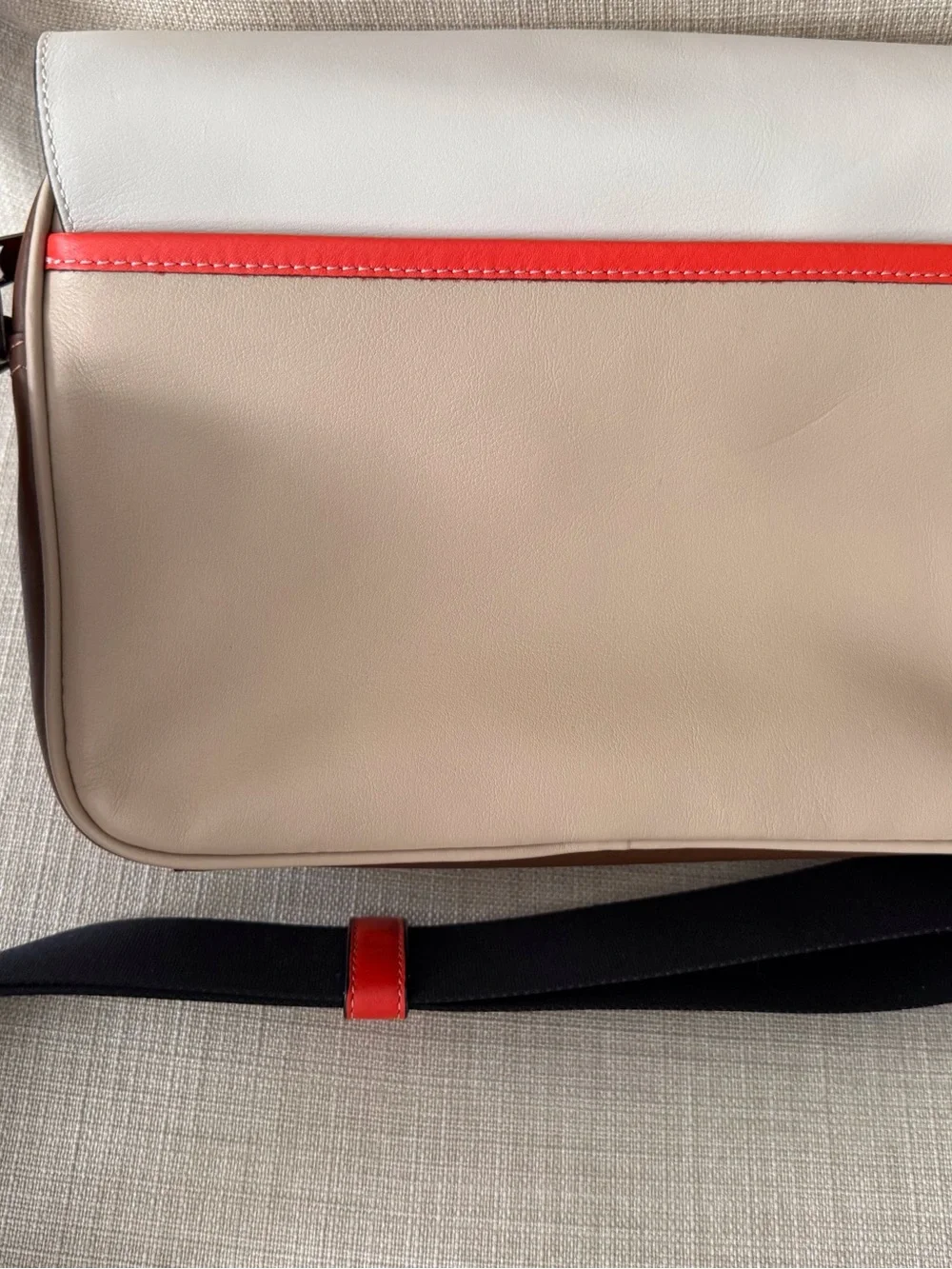 Coach Men’s Beige, light brown and orange Messenger Crossbody
